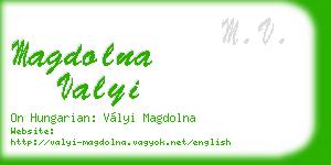 magdolna valyi business card